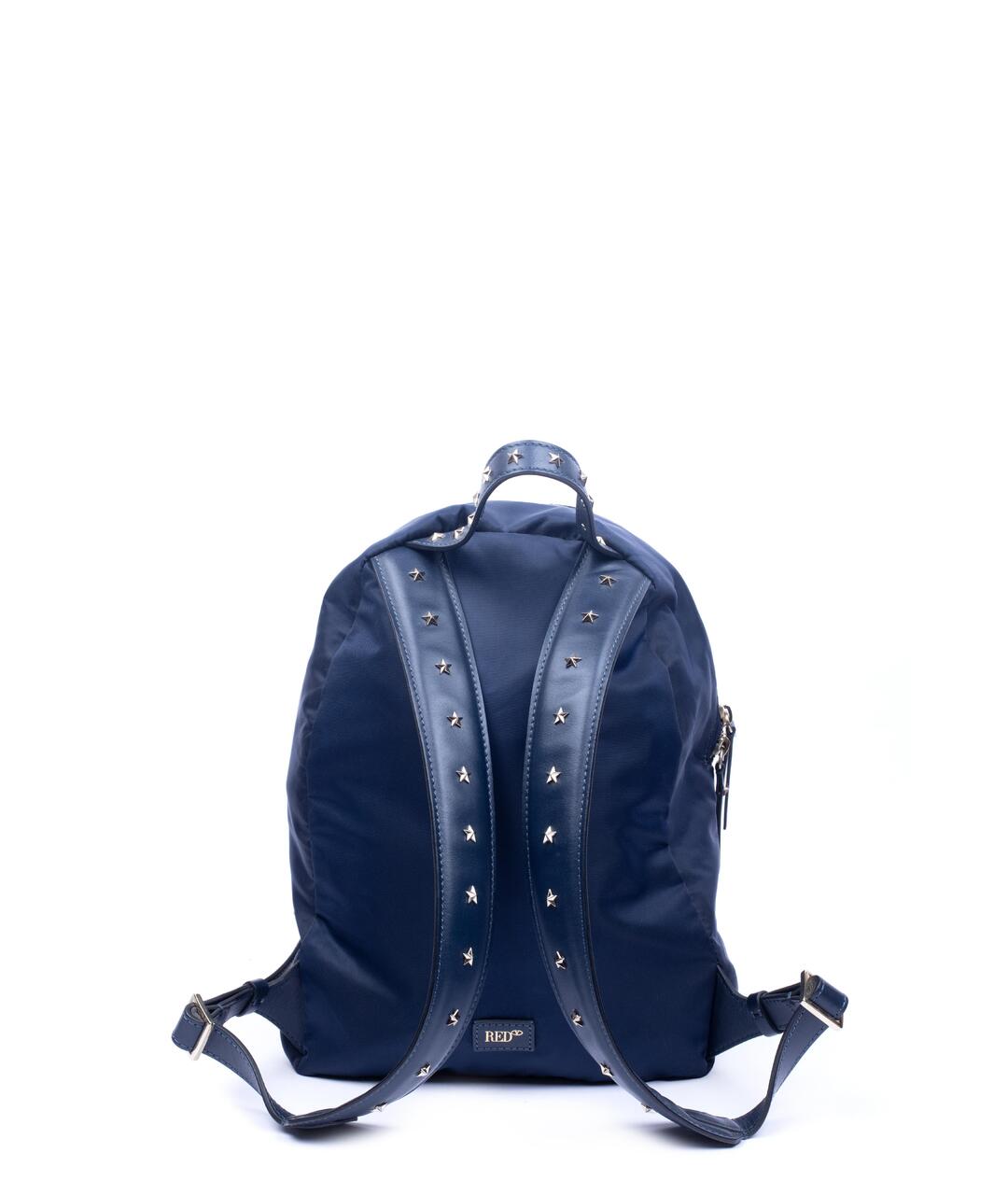 RED VALENTINO Синий тканевый рюкзак, фото 3
