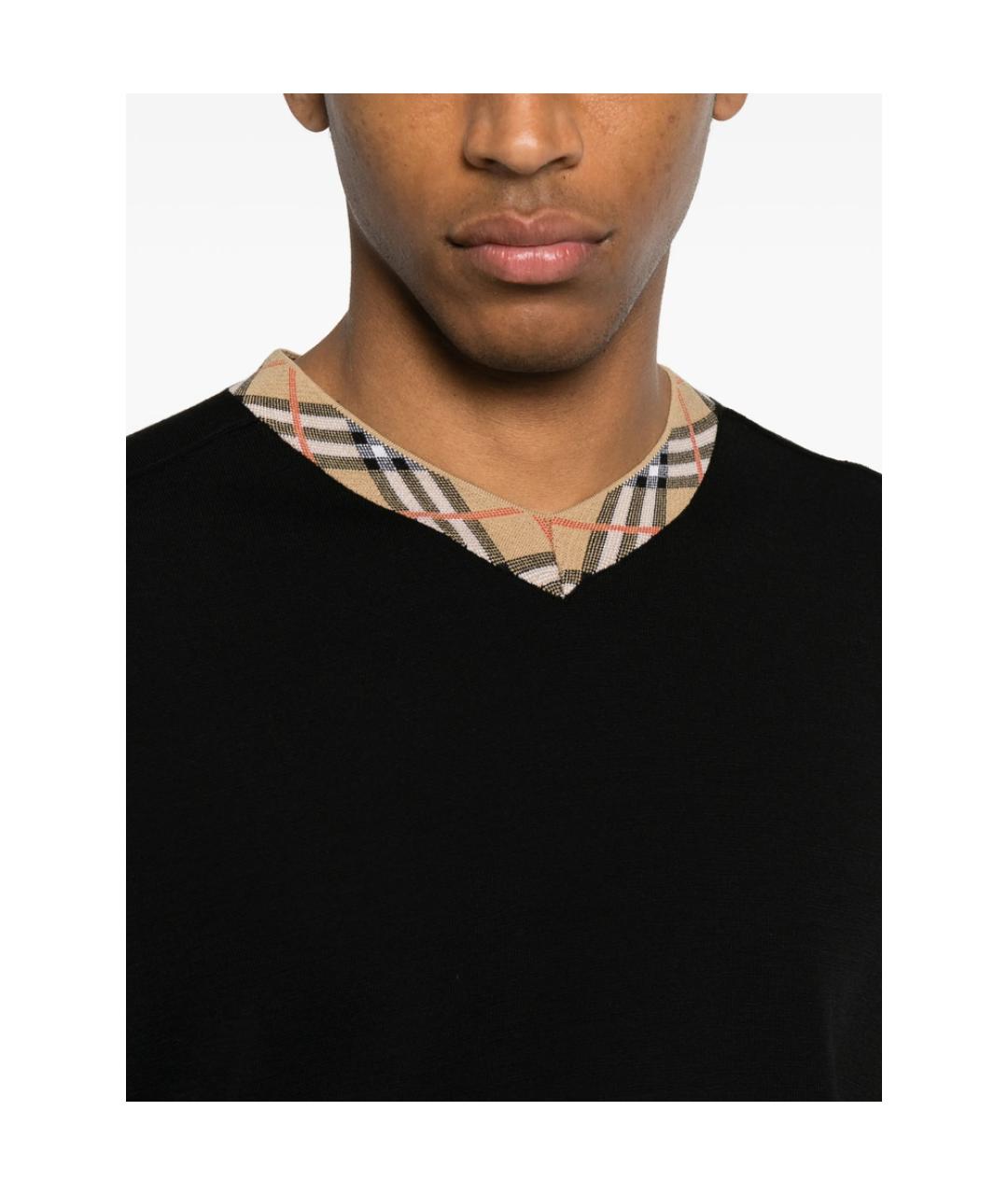 BURBERRY Черный джемпер / свитер, фото 3