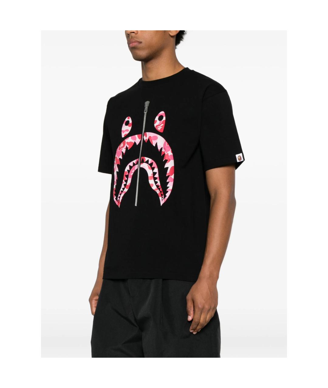 A BATHING APE Черная футболка, фото 5