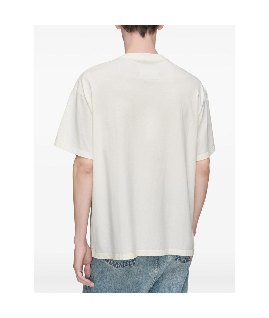 MAISON MARGIELA Белая хлопковая футболка, фото 5