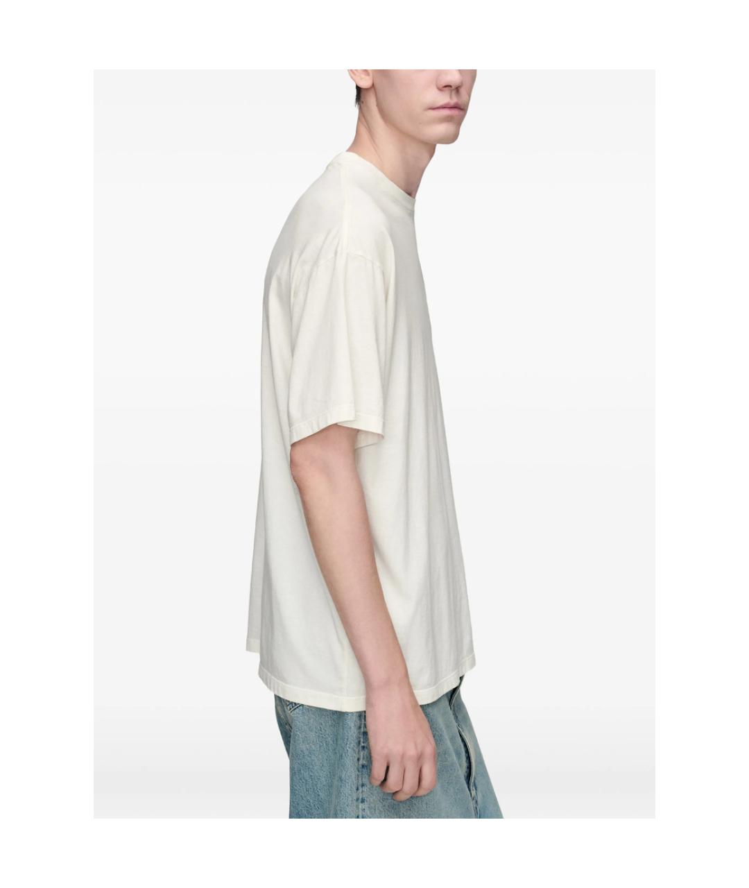 MAISON MARGIELA Белая хлопковая футболка, фото 4