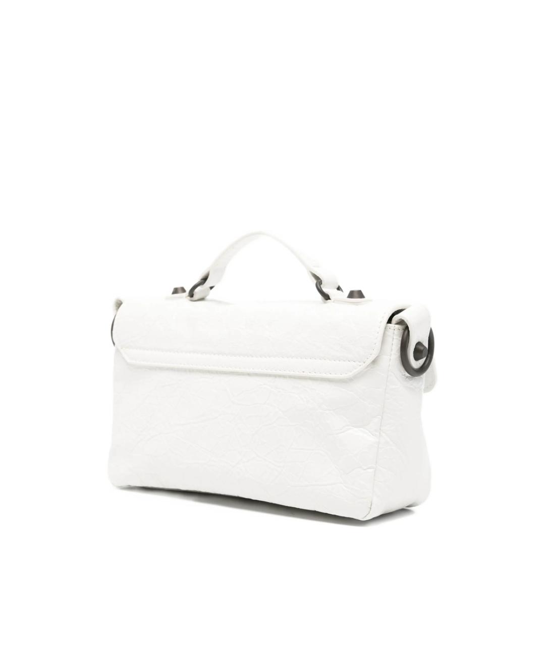 BALENCIAGA Белая кожаная сумка тоут, фото 3