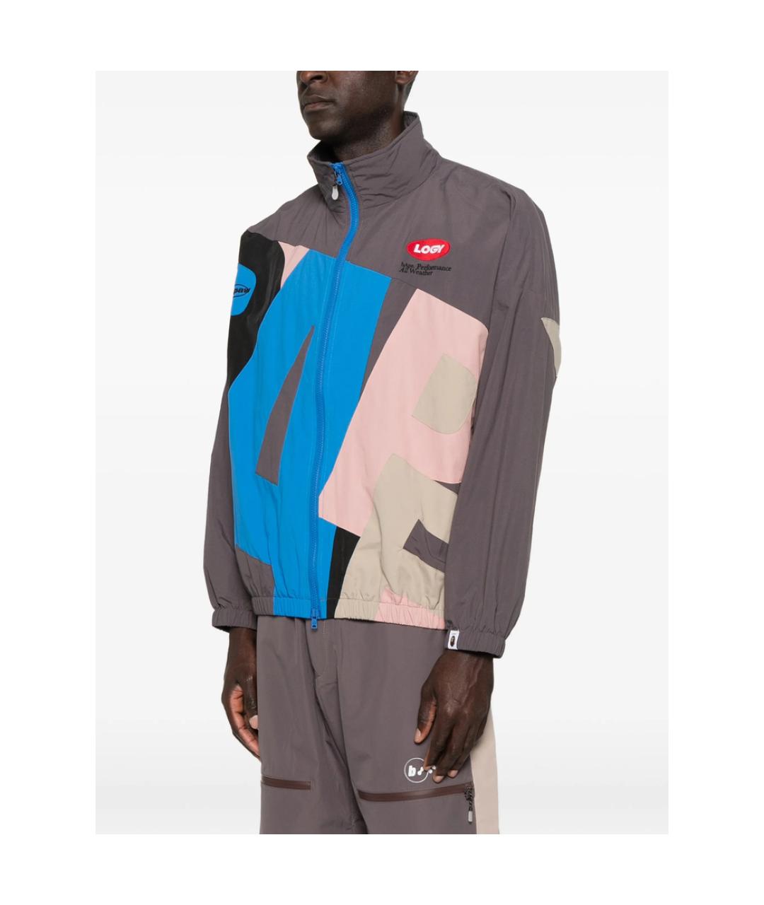 A BATHING APE Мульти полиэстеровая спортивная куртка, фото 3