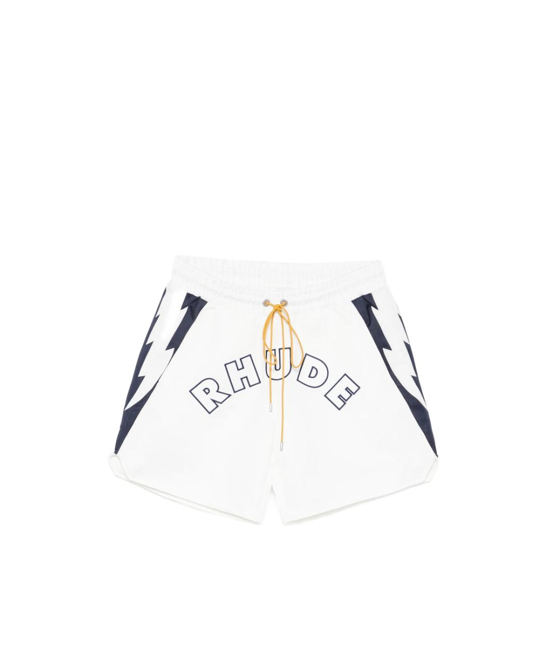 RHUDE Белые полиэстеровые шорты, фото 1