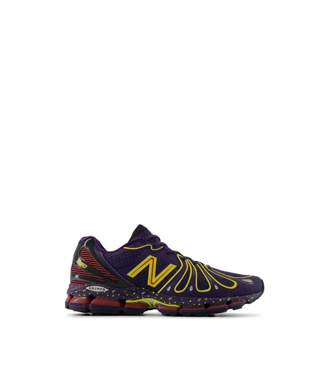 NEW BALANCE Фиолетовые текстильные низкие кроссовки / кеды, фото 6
