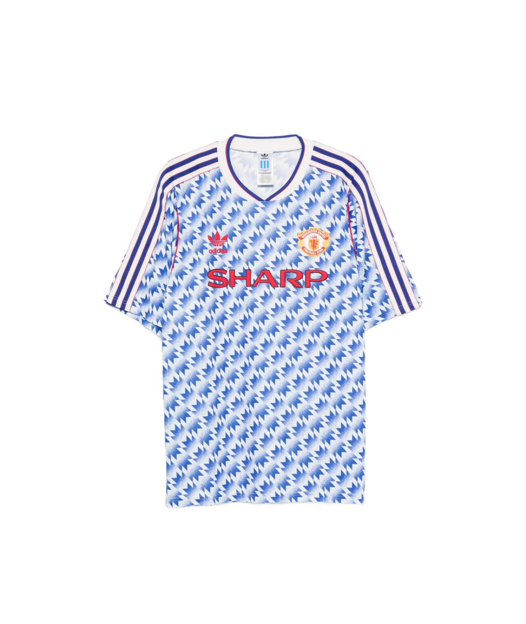 ADIDAS Белая синтетическая футболка, фото 1