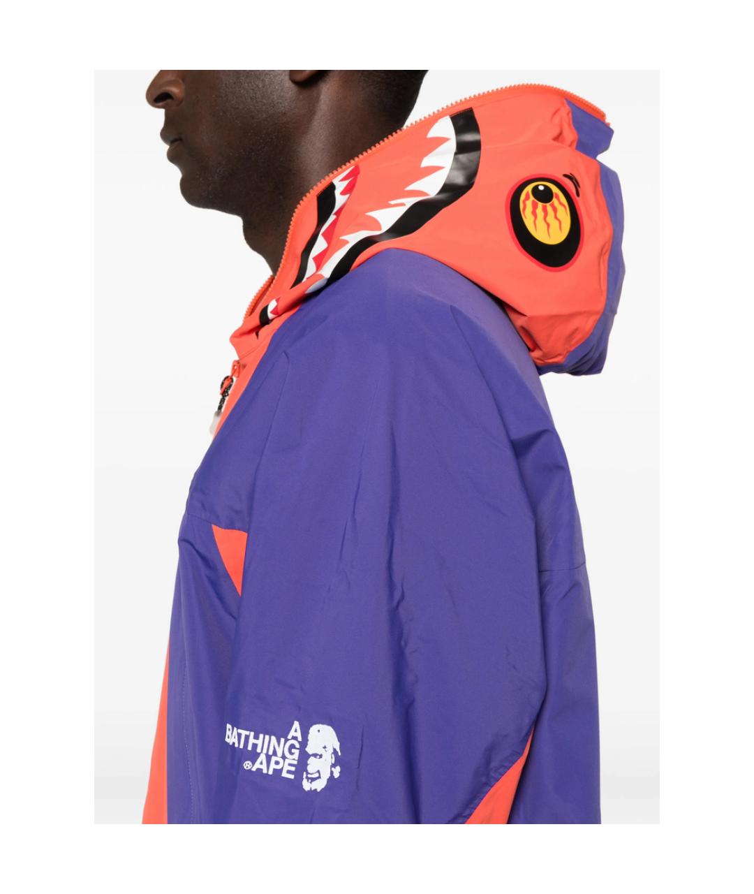 A BATHING APE Синяя полиэстеровая спортивная куртка, фото 2