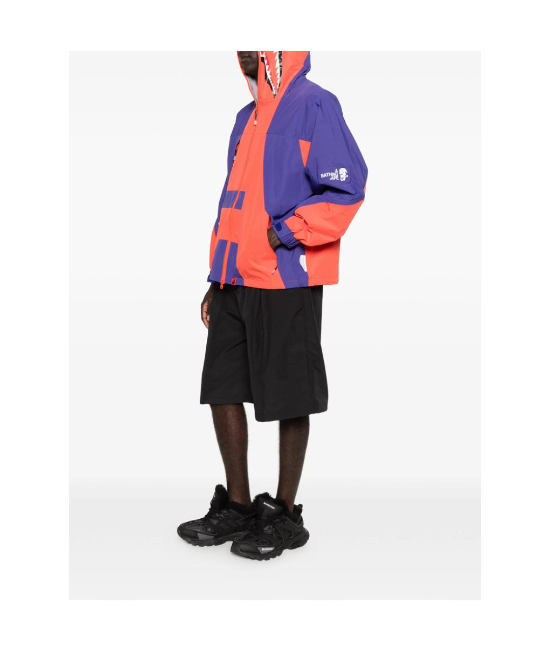 A BATHING APE Синяя полиэстеровая спортивная куртка, фото 4