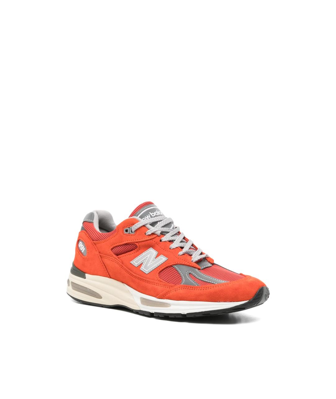 NEW BALANCE Оранжевые замшевые низкие кроссовки / кеды, фото 3