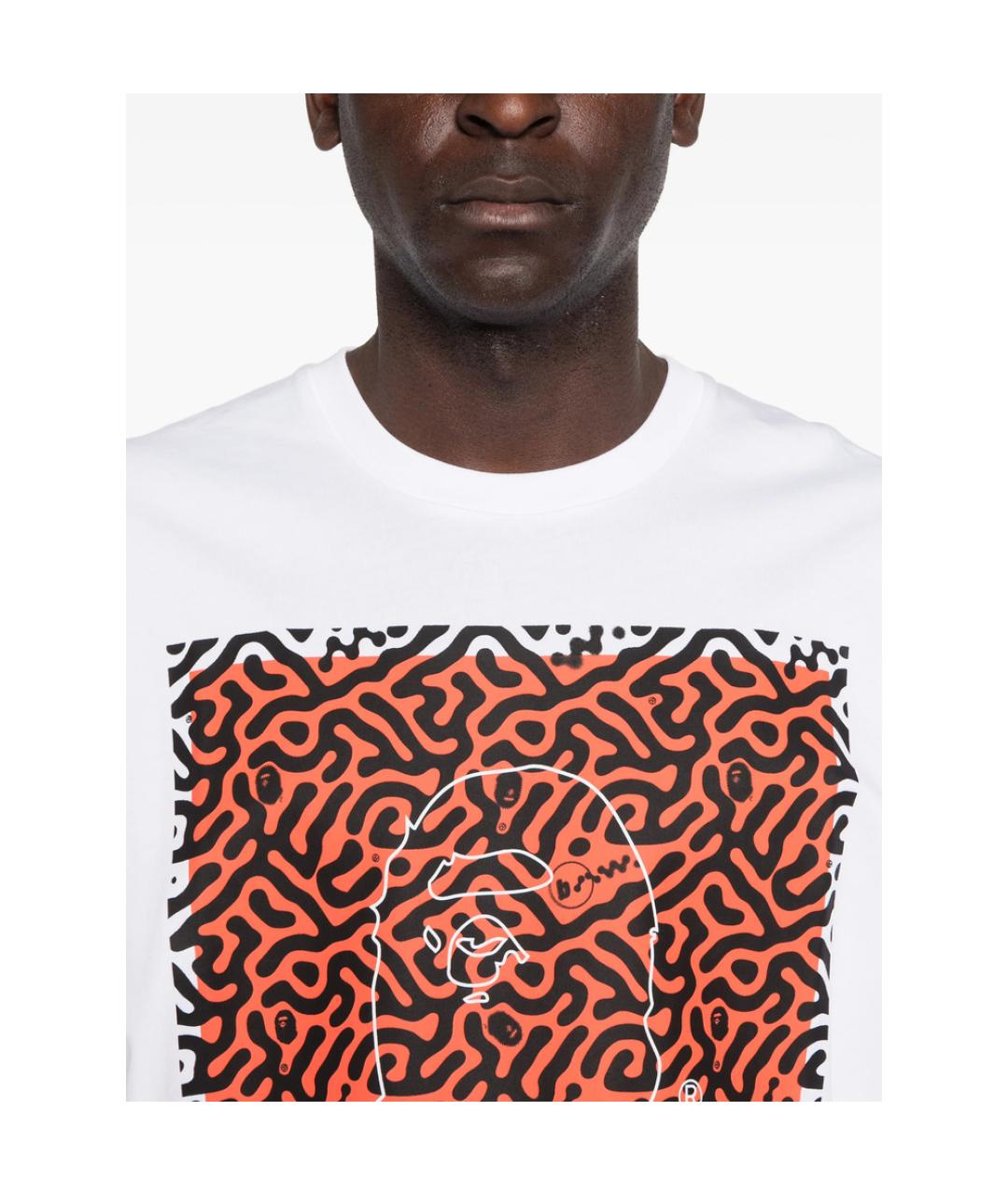 A BATHING APE Мульти хлопковая футболка, фото 4