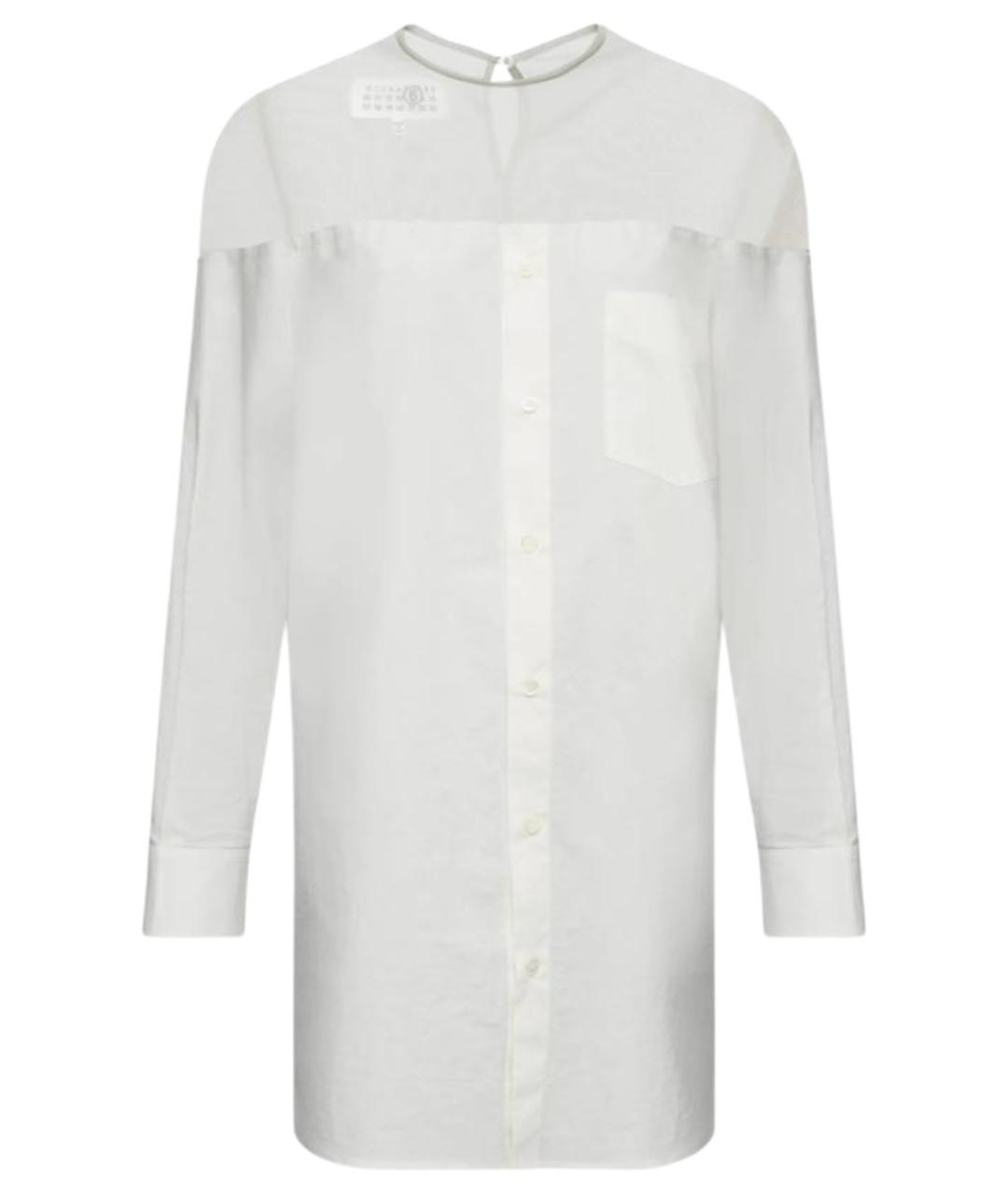 MM6 MAISON MARGIELA Белая хлопковая рубашка, фото 1