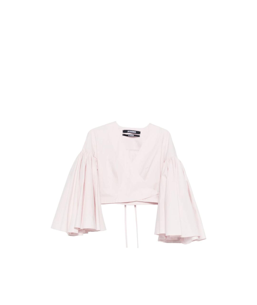 JACQUEMUS Розовая хлопковая блузы, фото 6