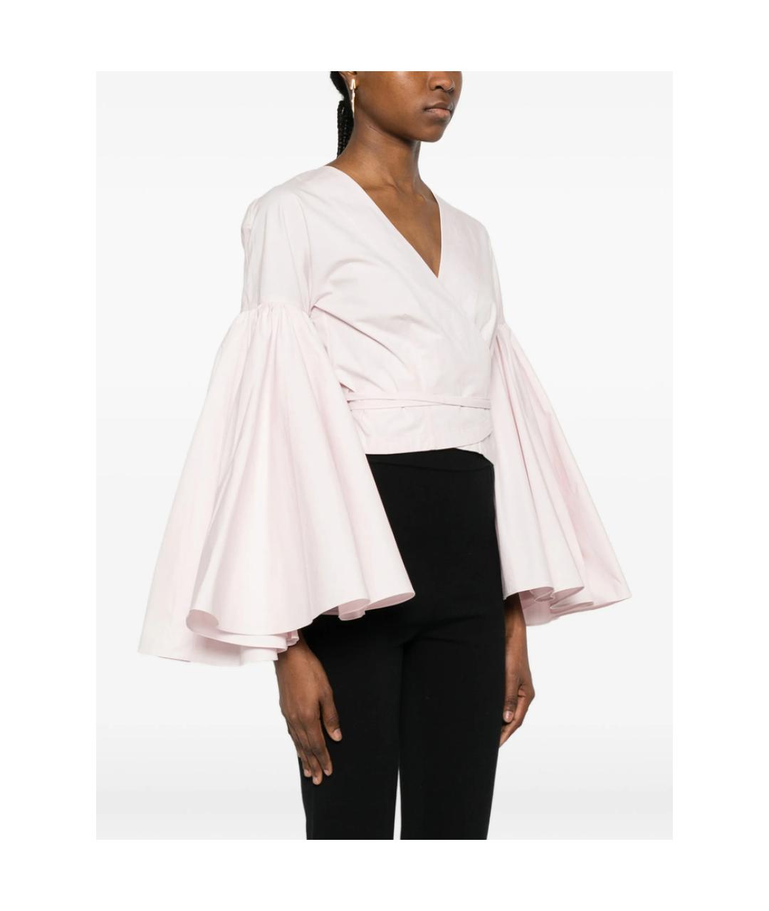 JACQUEMUS Розовая хлопковая блузы, фото 3
