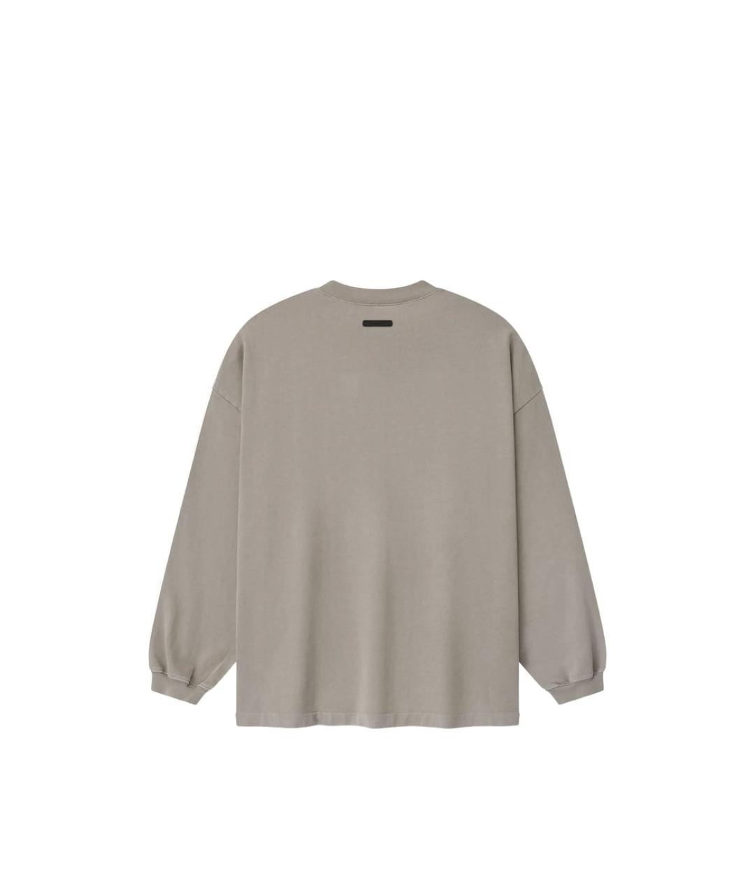 FEAR OF GOD ESSENTIALS Бежевая хлопковая футболка, фото 3