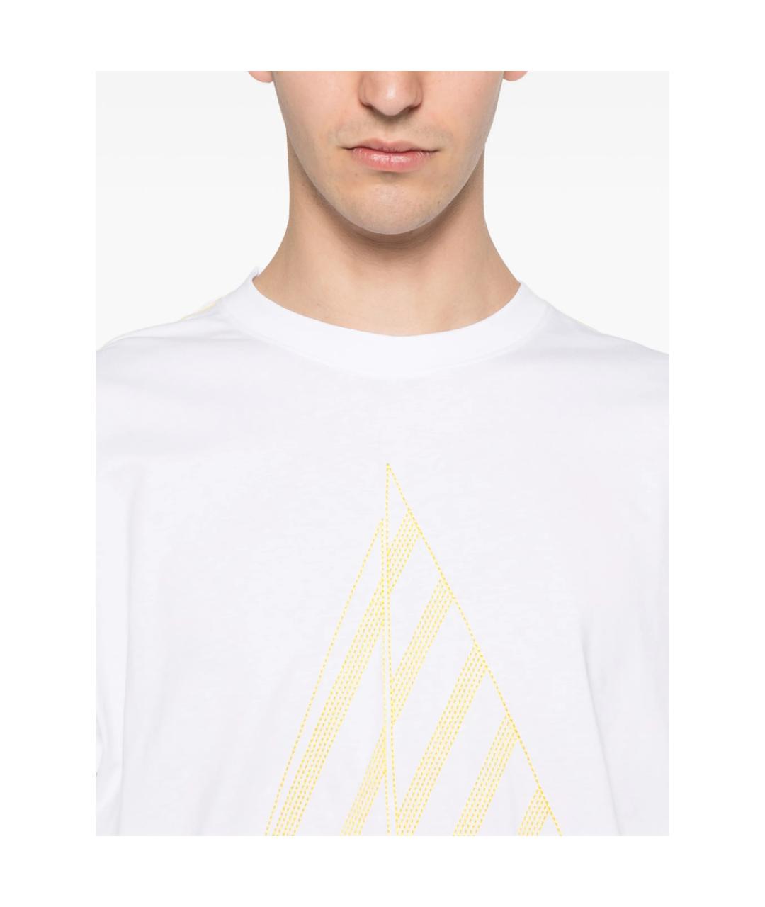 JACQUEMUS Белая хлопковая футболка, фото 4