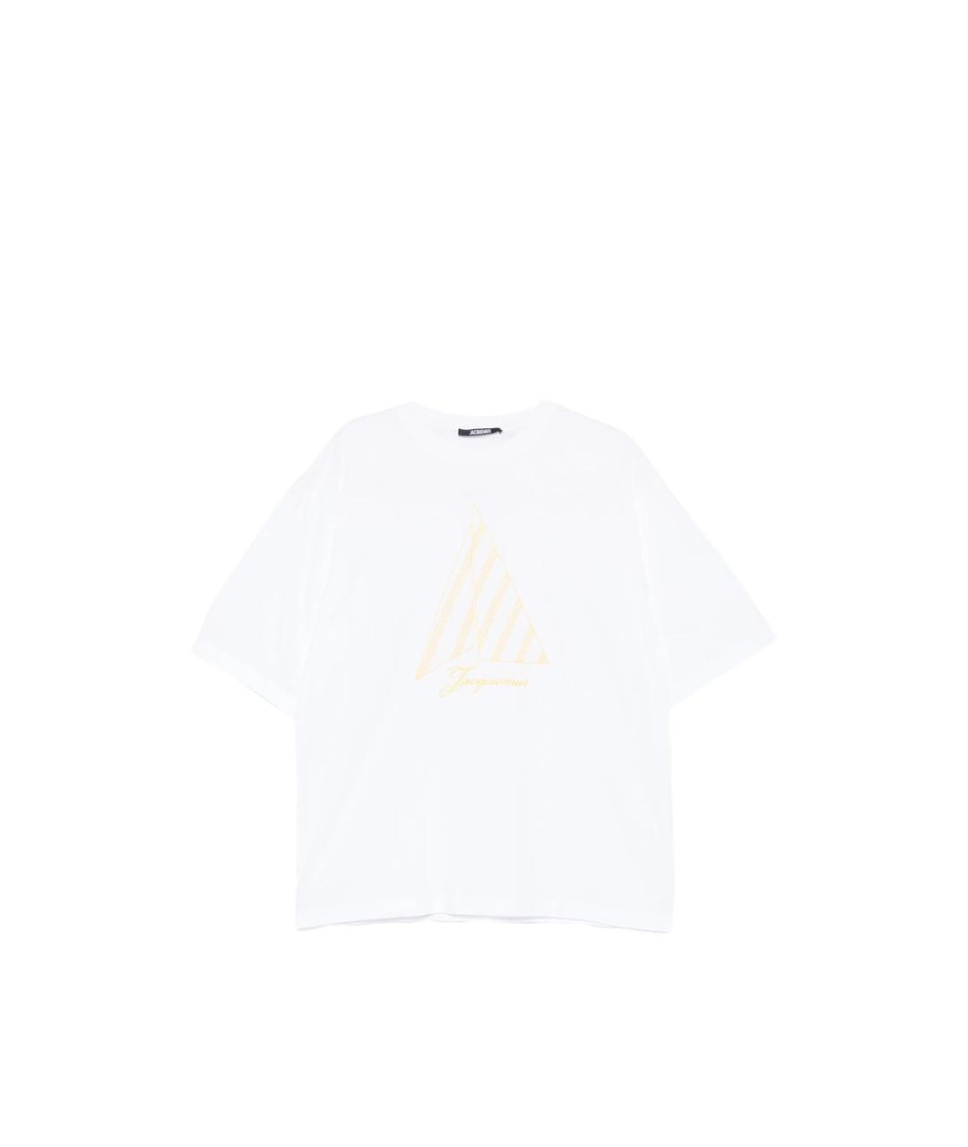 JACQUEMUS Белая хлопковая футболка, фото 1