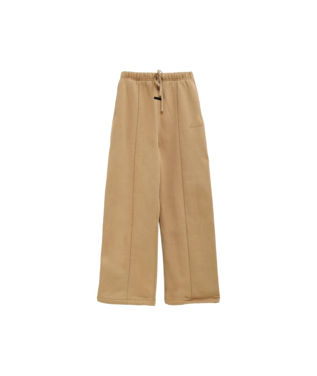 FEAR OF GOD ESSENTIALS Бежевые хлопковые повседневные брюки, фото 1