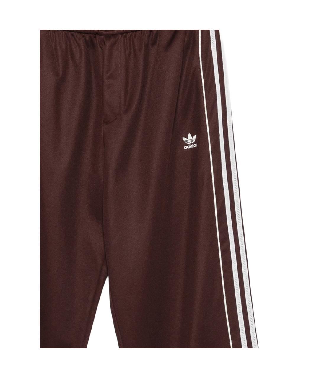 ADIDAS Коричневые полиэстеровые повседневные брюки, фото 2