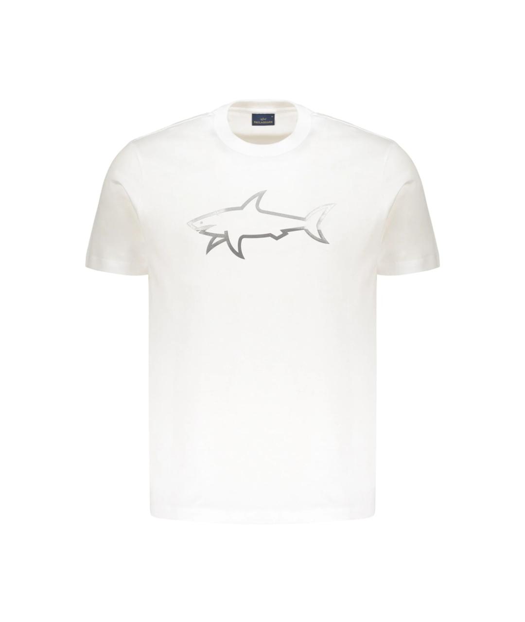 PAUL & SHARK Белая хлопковая футболка, фото 1