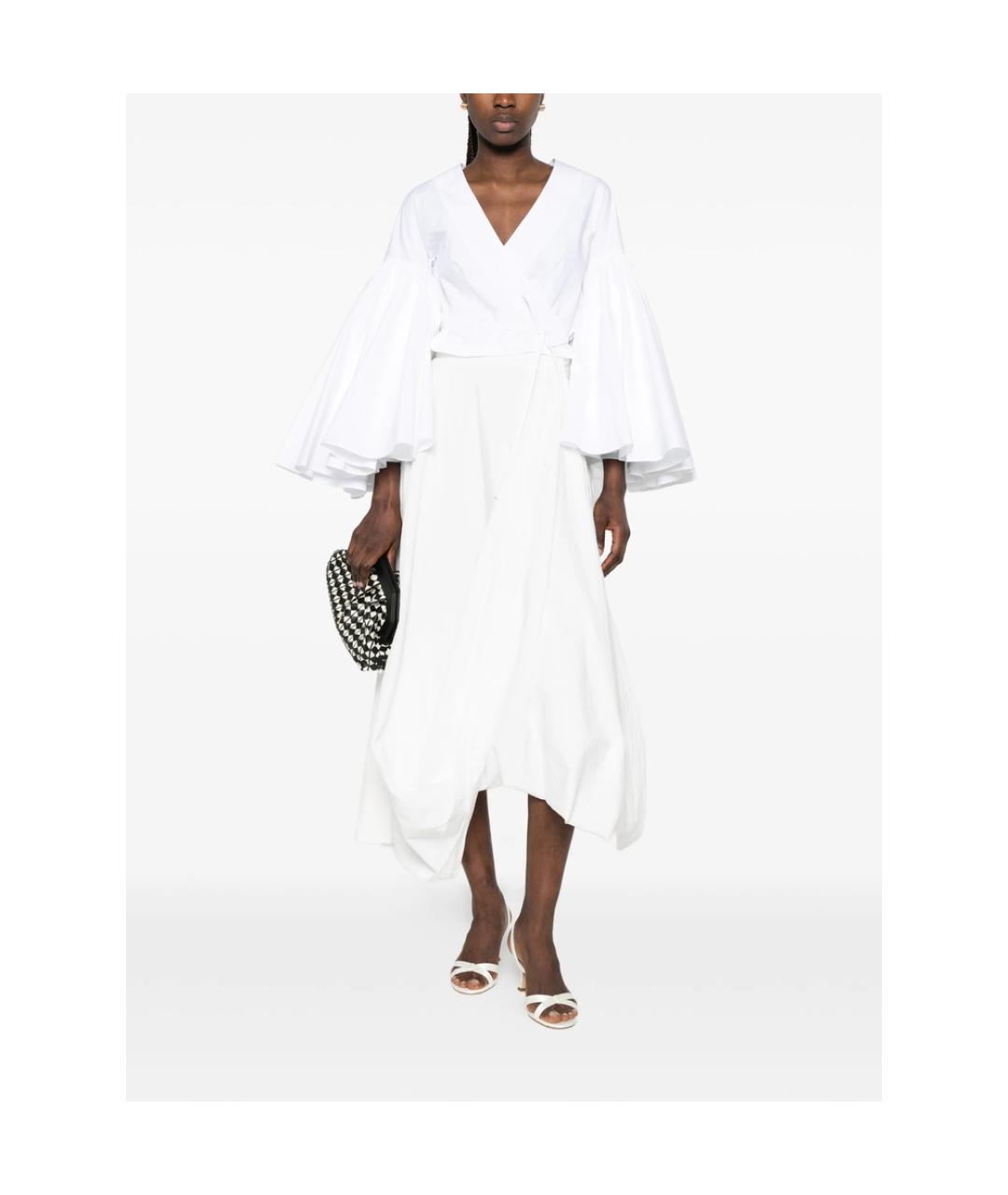 JACQUEMUS Белая хлопковая блузы, фото 2