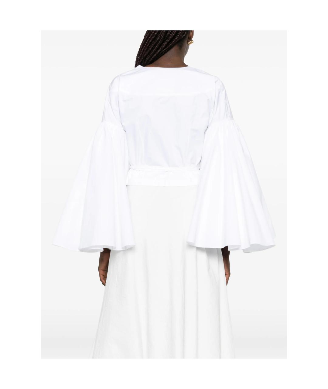 JACQUEMUS Белая хлопковая блузы, фото 4