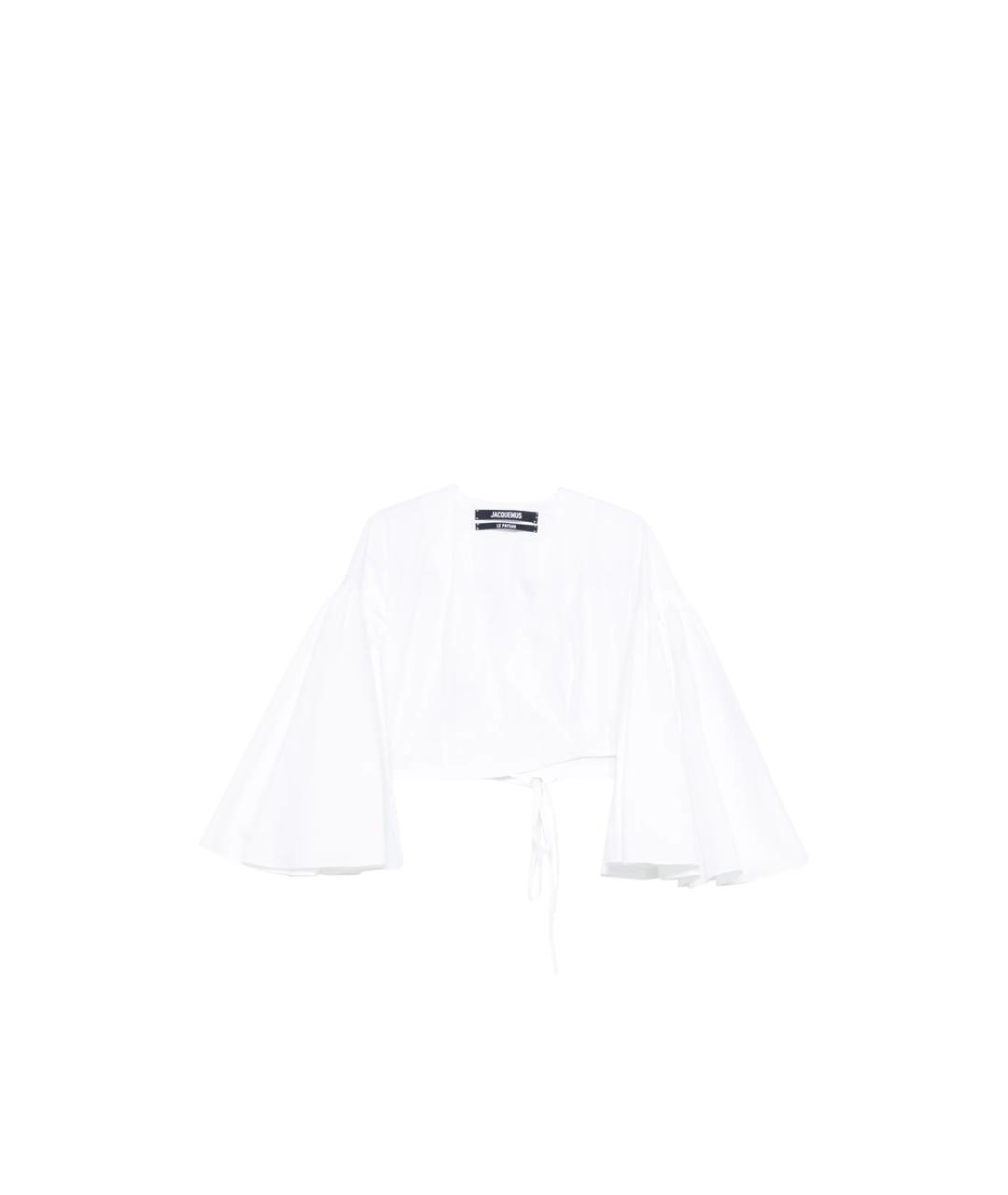 JACQUEMUS Белая хлопковая блузы, фото 1