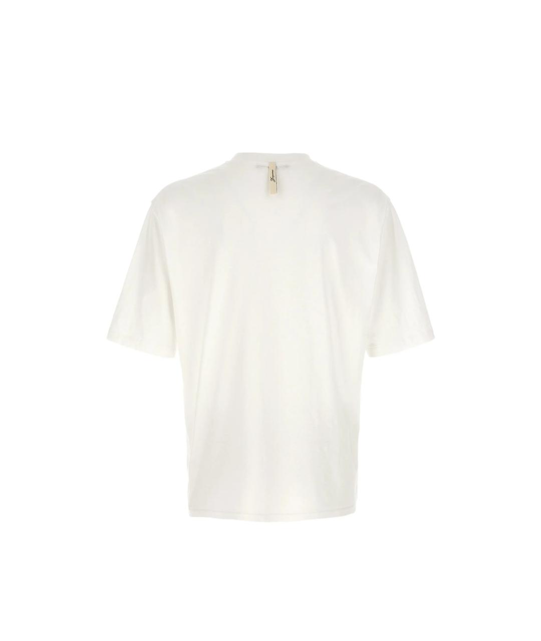 JACQUEMUS Белая хлопковая футболка, фото 3