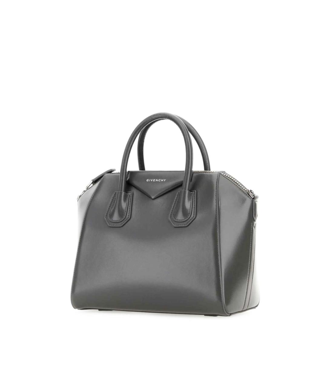 GIVENCHY Серая кожаная сумка тоут, фото 3