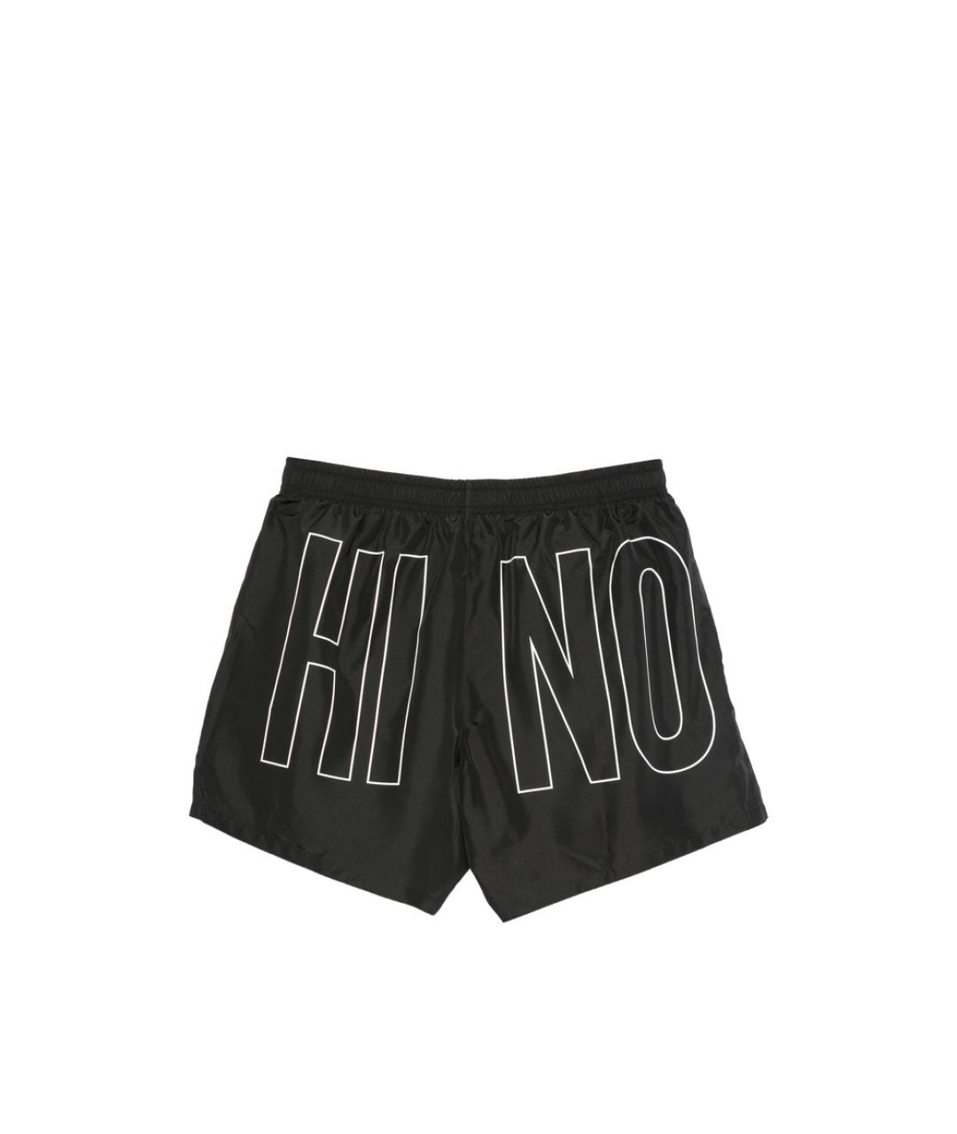 MOSCHINO Черные полиэстеровые шорты, фото 3