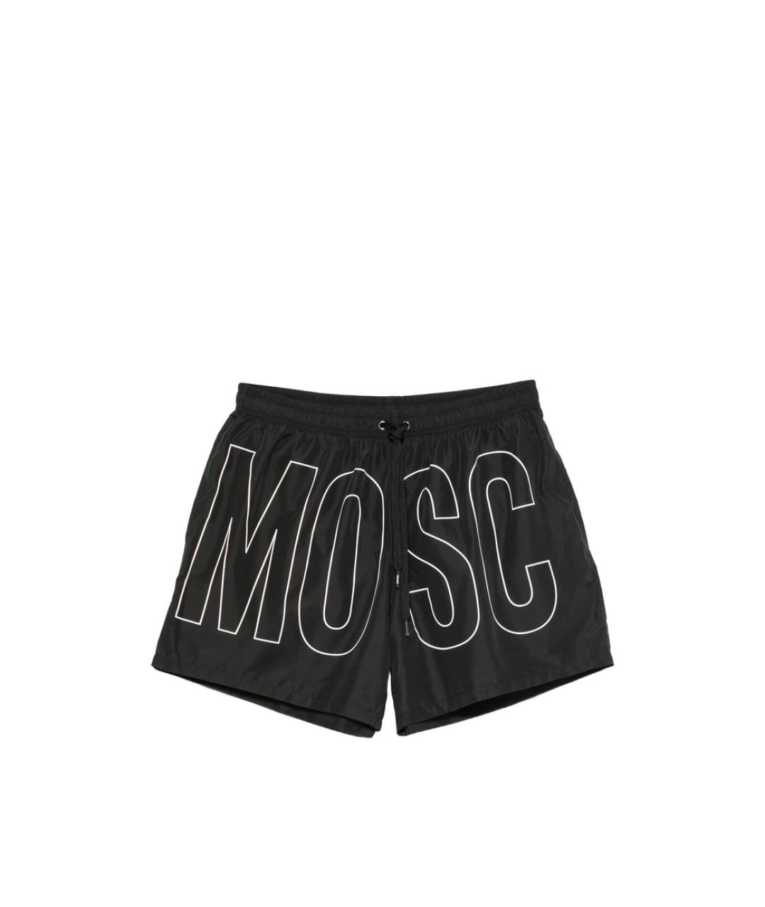 MOSCHINO Черные полиэстеровые шорты, фото 1