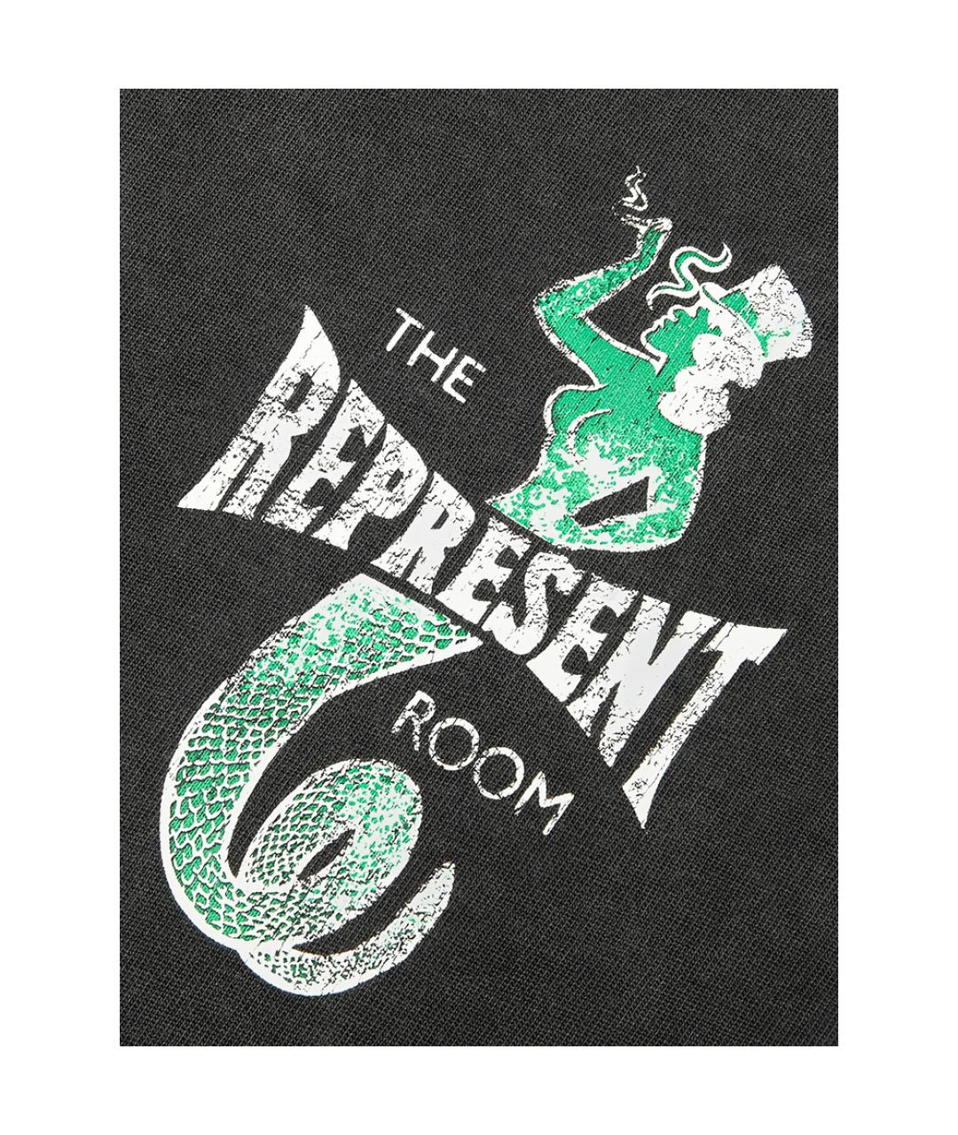 REPRESENT Серая хлопковая футболка, фото 6