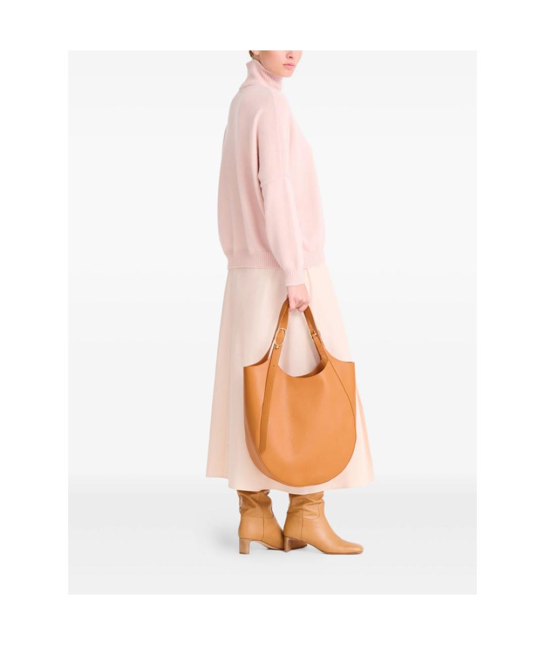 LONGCHAMP Оранжевая кожаная сумка тоут, фото 2