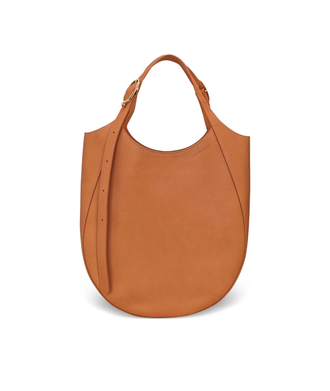 LONGCHAMP Оранжевая кожаная сумка тоут, фото 5