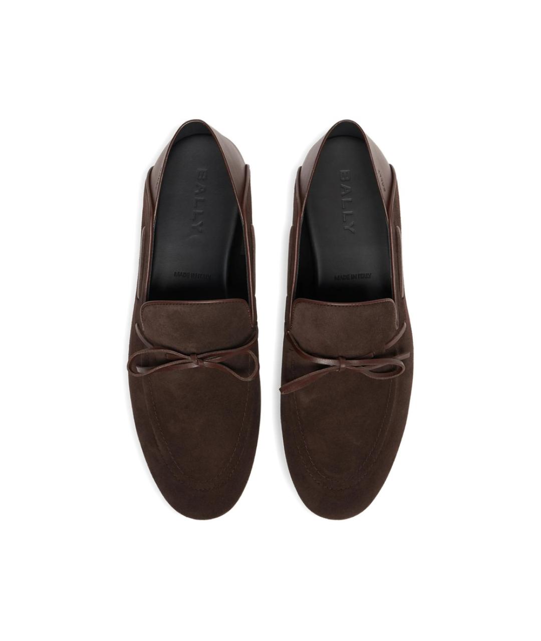 BALLY Коричневые кожаные лоферы, фото 5