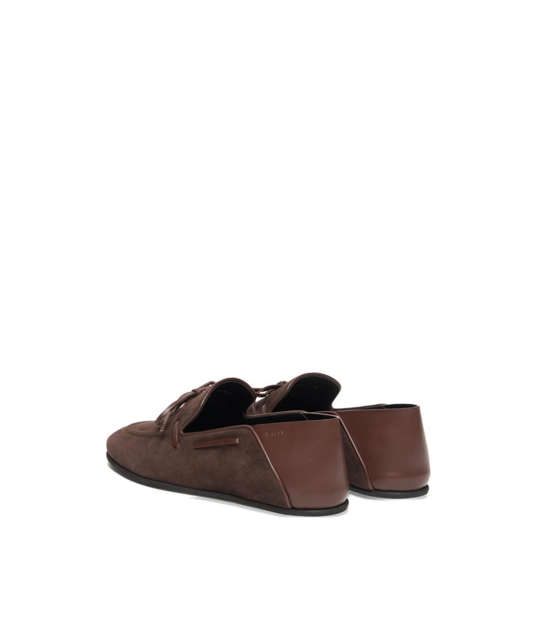 BALLY Коричневые кожаные лоферы, фото 4