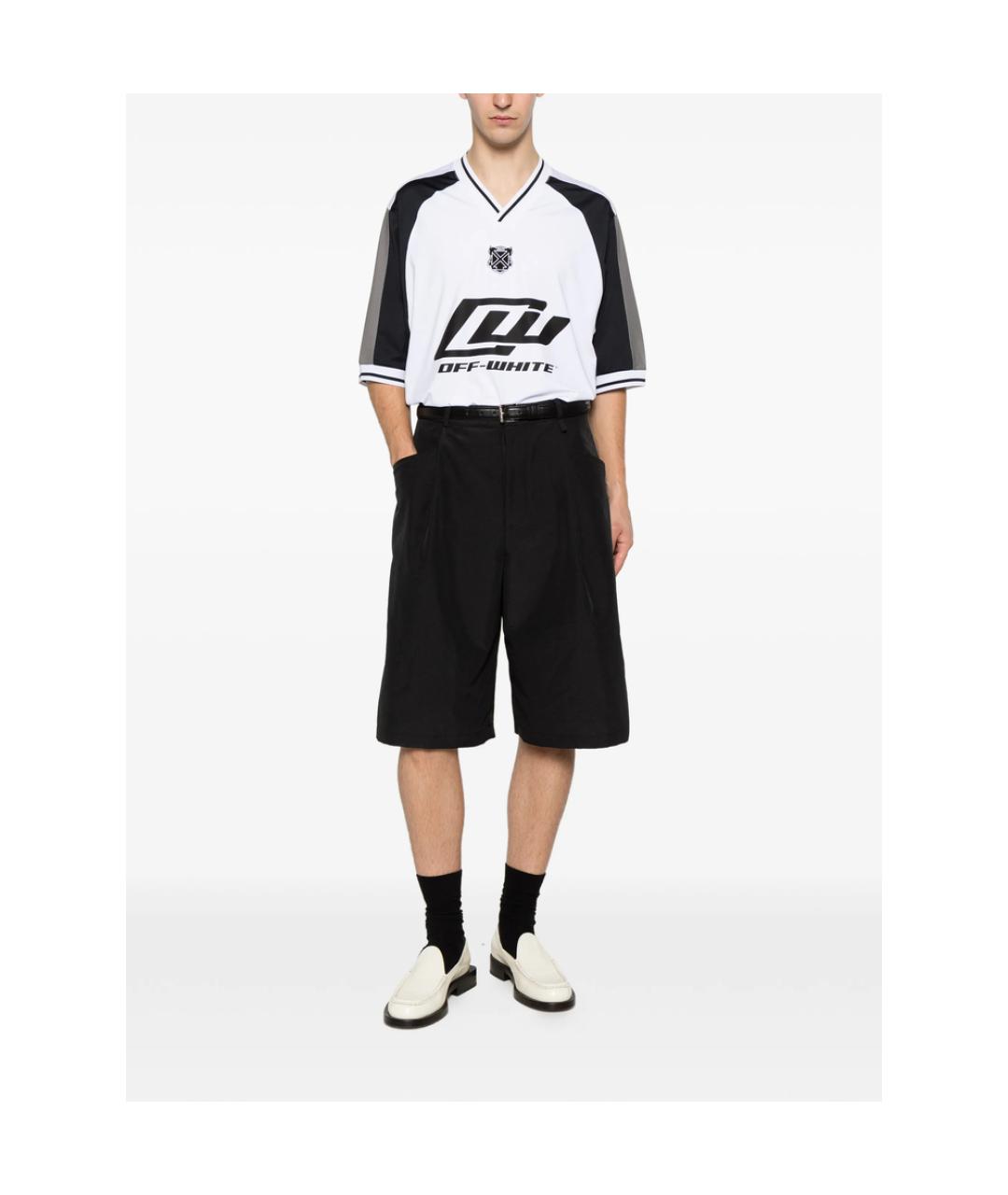 OFF-WHITE Белая синтетическая футболка, фото 4