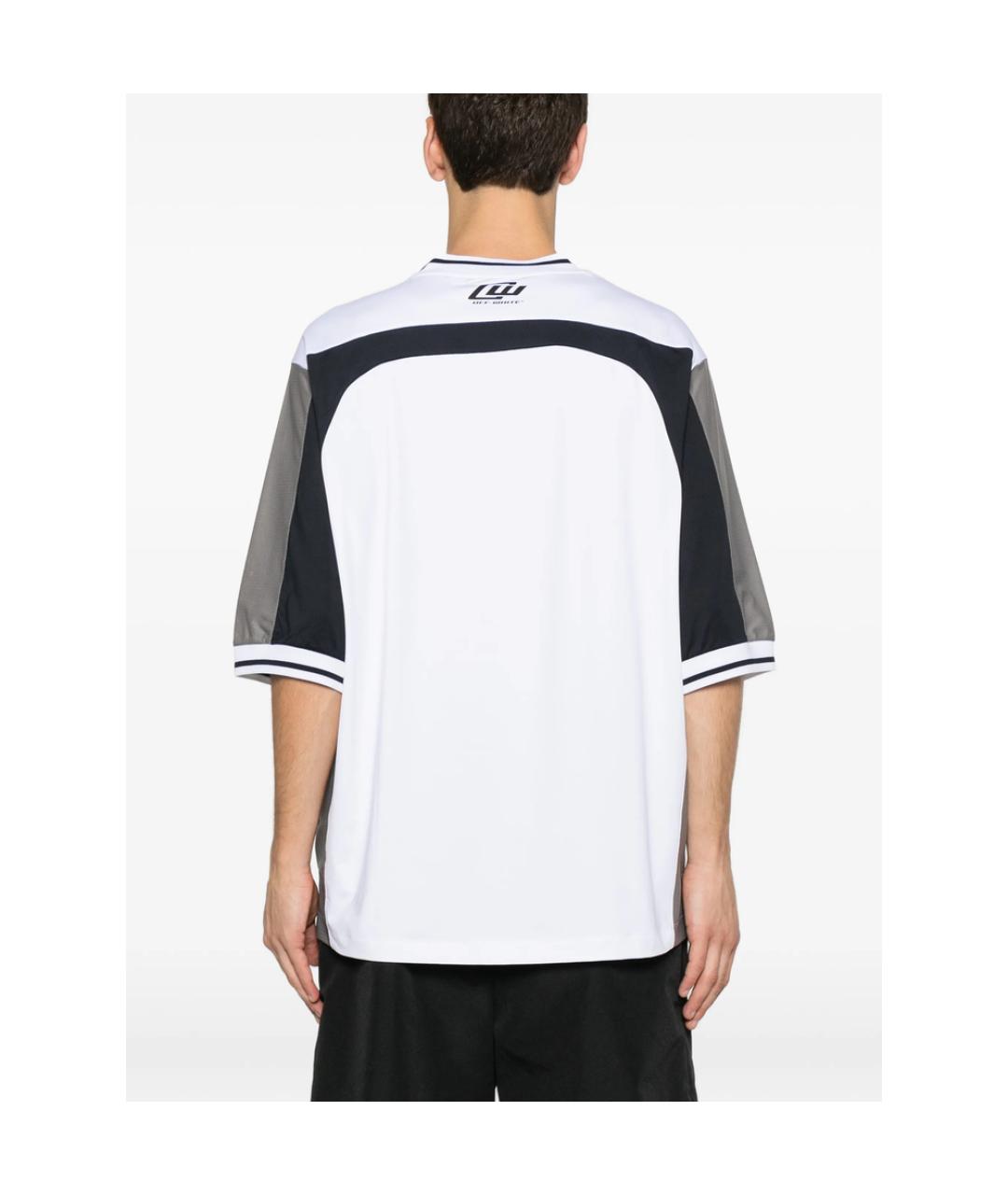 OFF-WHITE Белая синтетическая футболка, фото 2