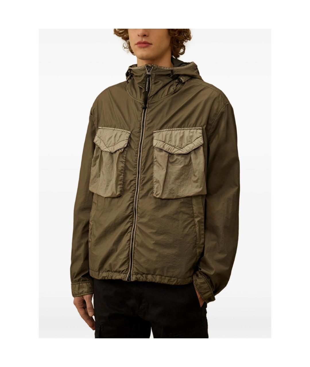 CP COMPANY Зеленая полиамидовая куртка, фото 4