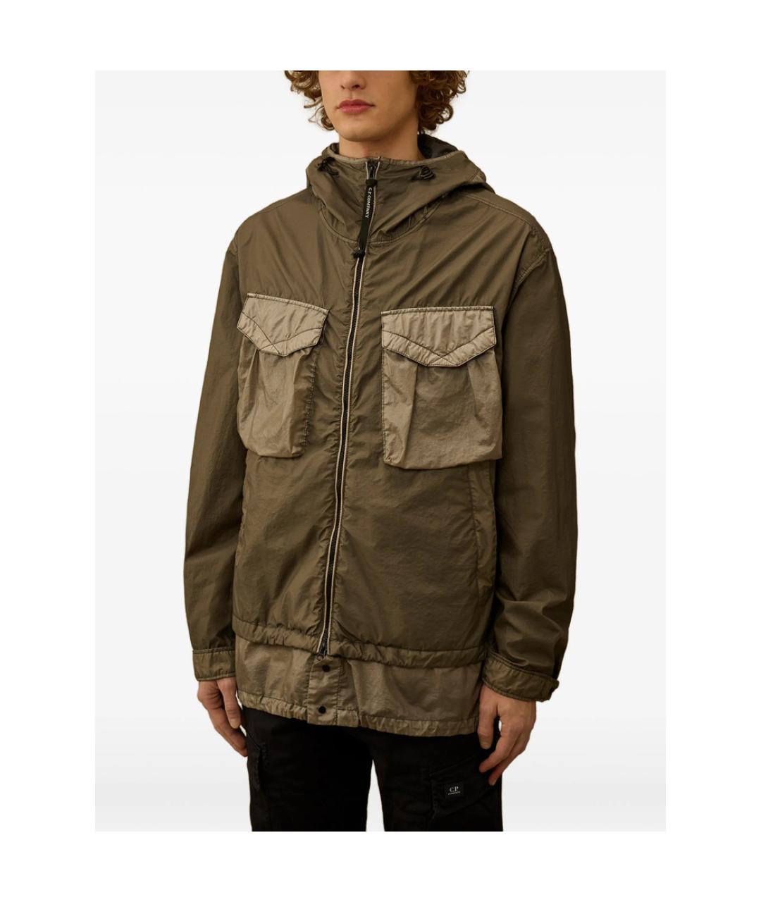 CP COMPANY Зеленая полиамидовая куртка, фото 5