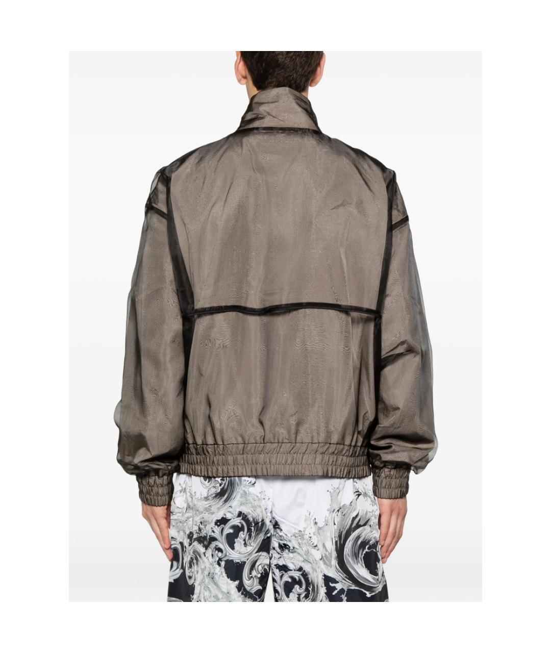 VERSACE JEANS COUTURE Коричневая полиэстеровая спортивная куртка, фото 5