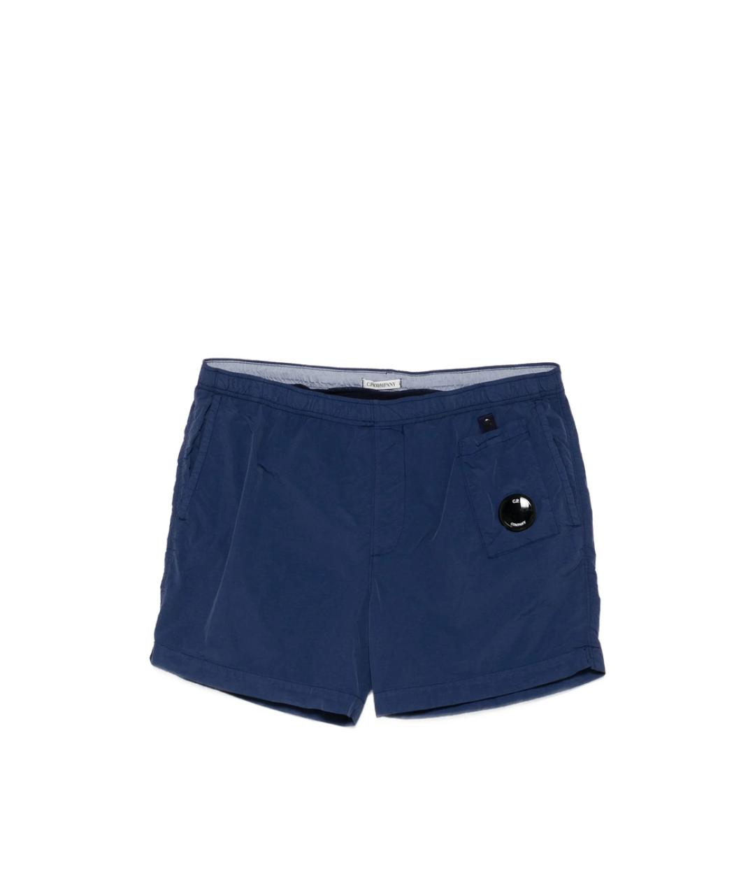 CP COMPANY Синие полиамидовые шорты, фото 1
