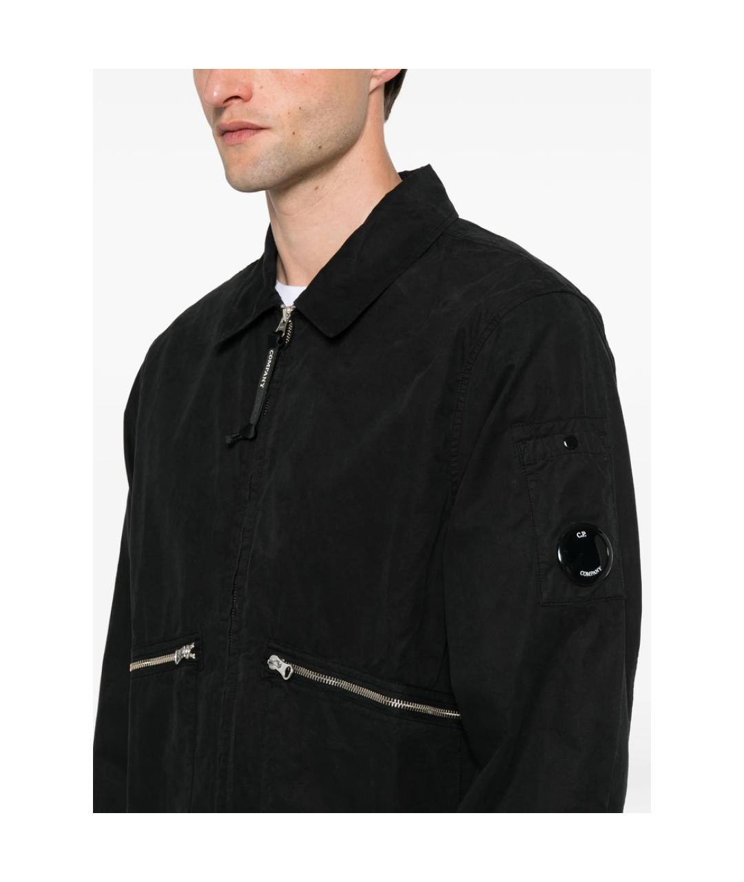 CP COMPANY Черная хлопковая куртка, фото 3