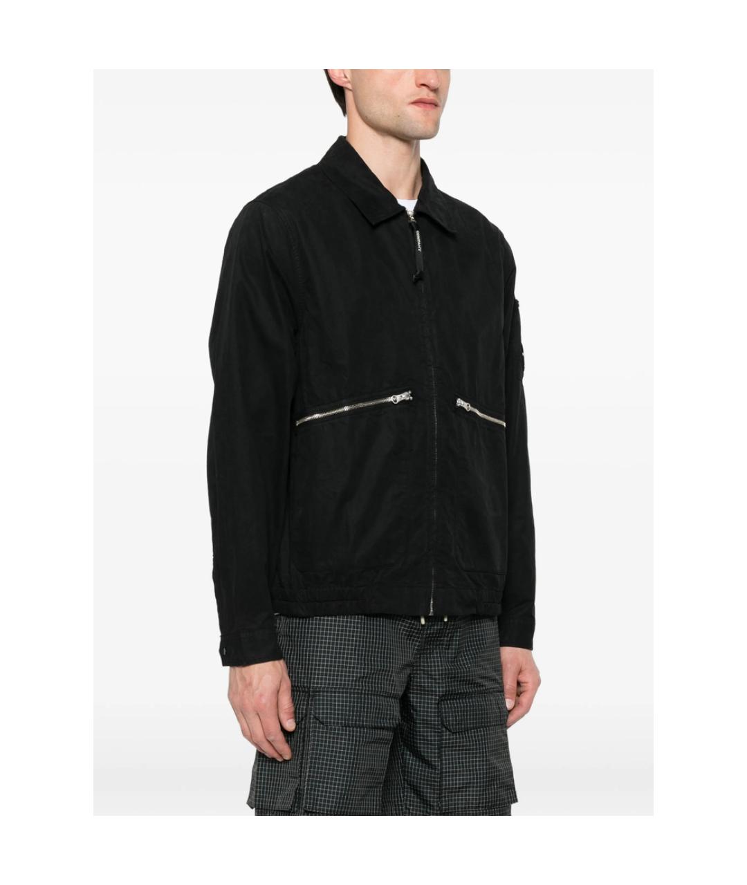 CP COMPANY Черная хлопковая куртка, фото 2