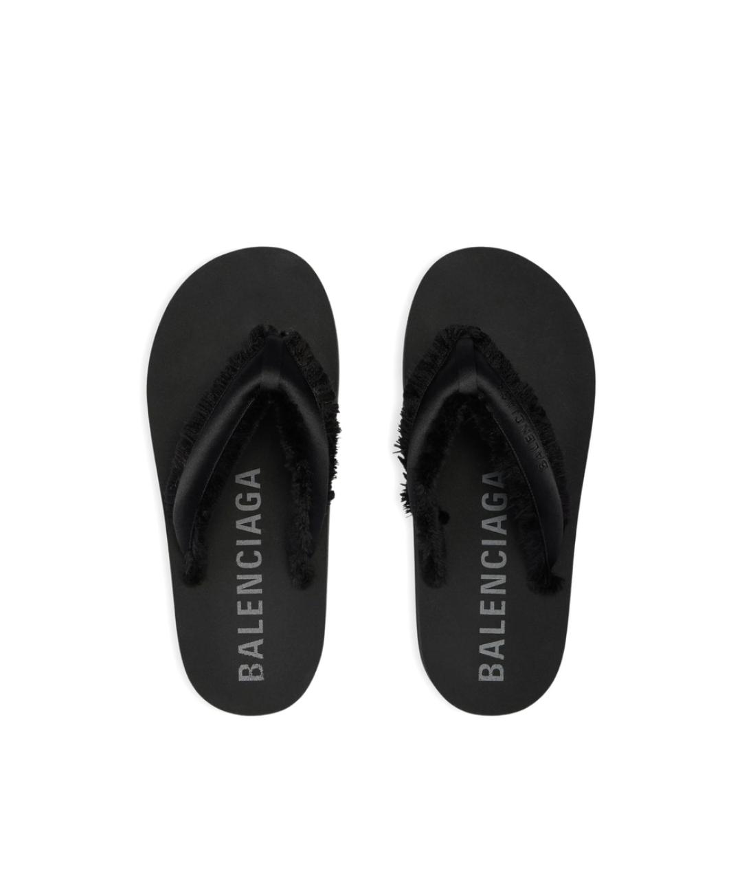 BALENCIAGA Черные шлепанцы, фото 4