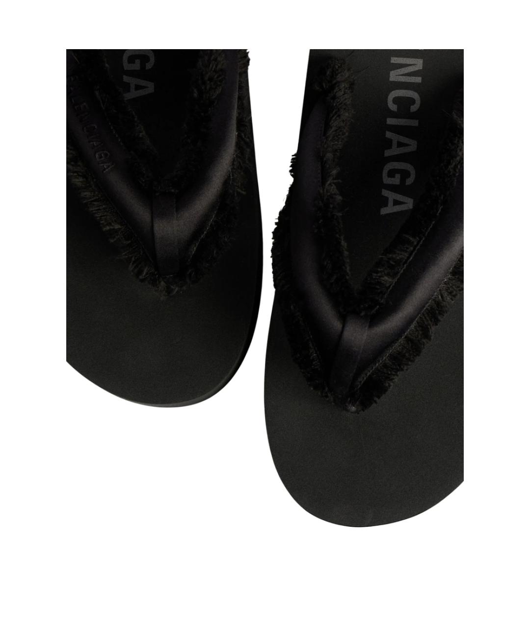 BALENCIAGA Черные шлепанцы, фото 2