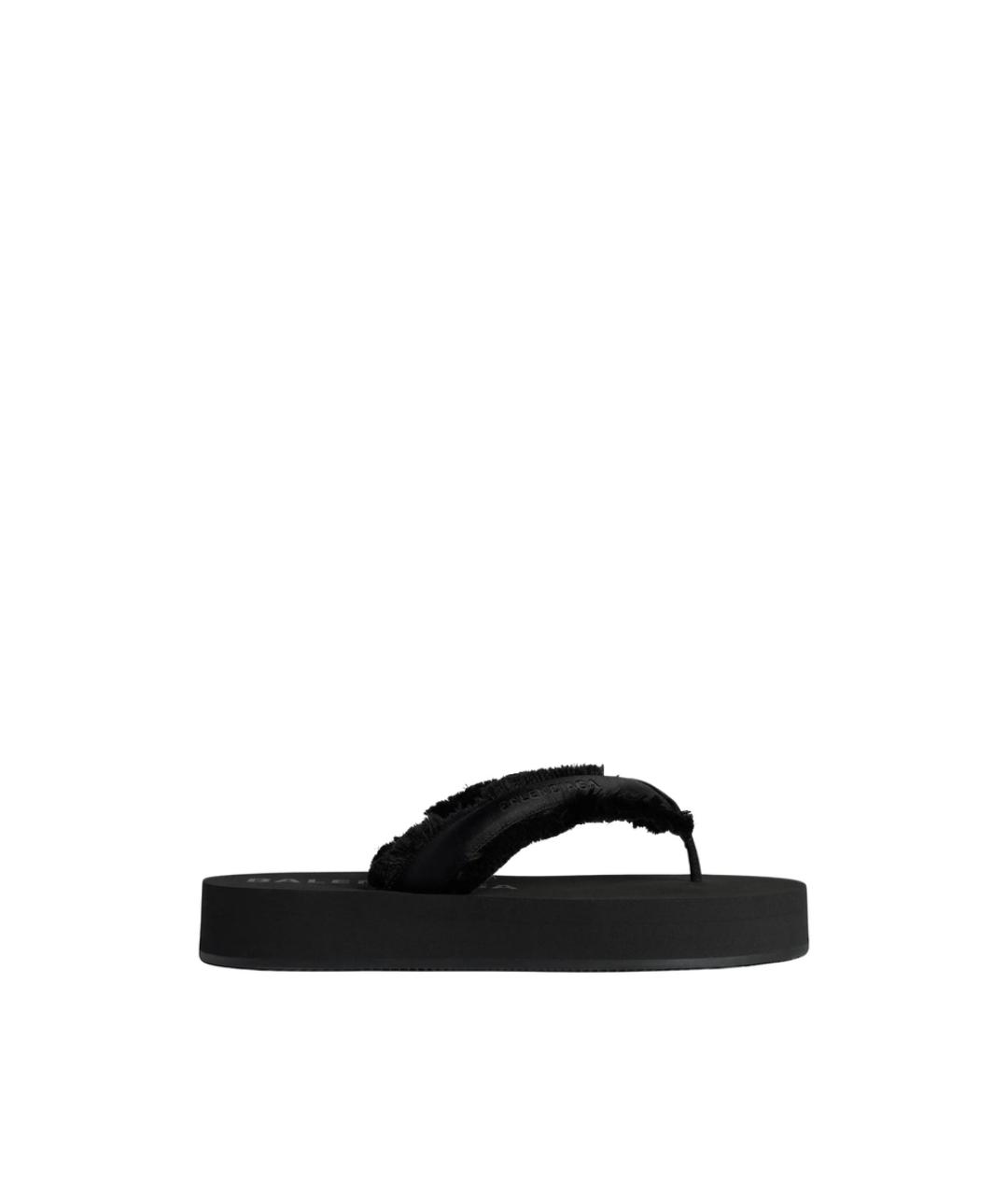 BALENCIAGA Черные шлепанцы, фото 1