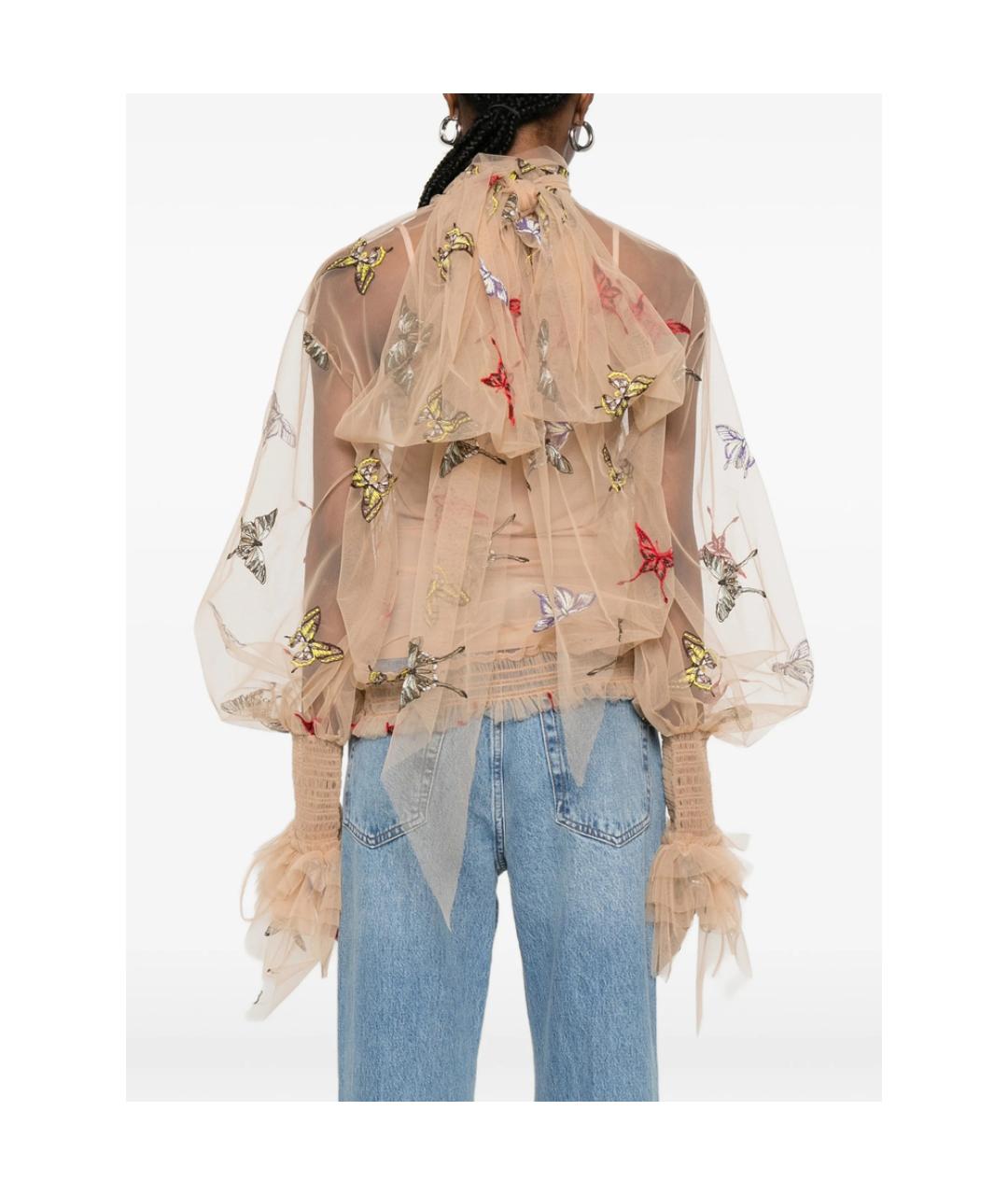 BLUMARINE Бежевая блузы, фото 3