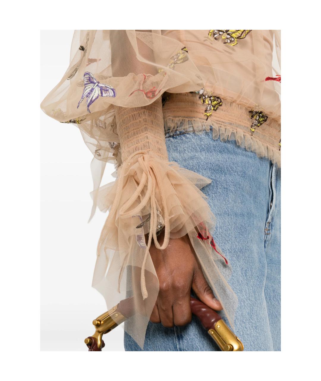 BLUMARINE Бежевая блузы, фото 2