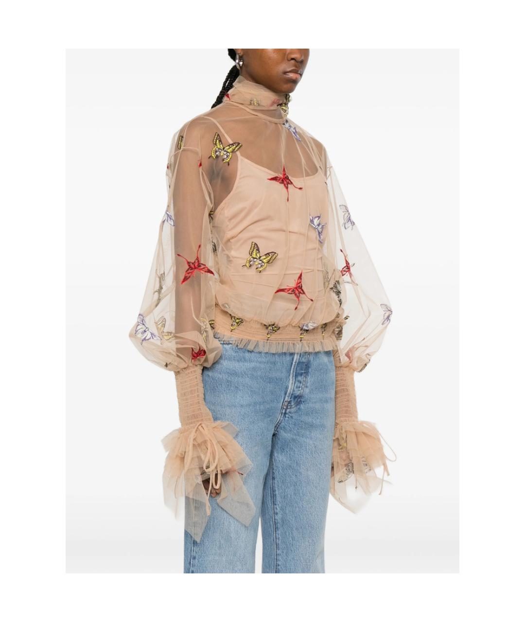BLUMARINE Бежевая блузы, фото 5