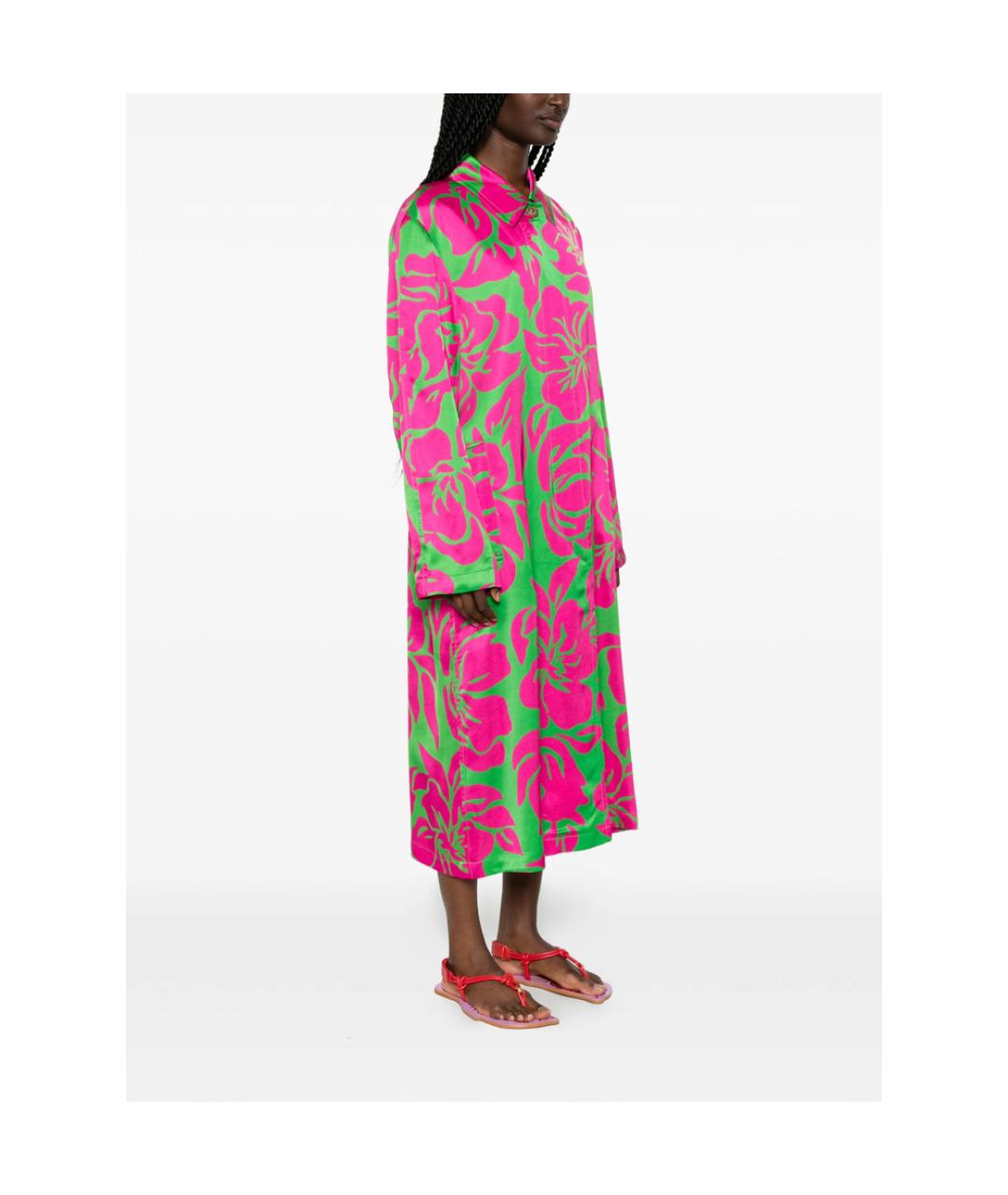 DRIES VAN NOTEN Мульти вискозное повседневное платье, фото 5